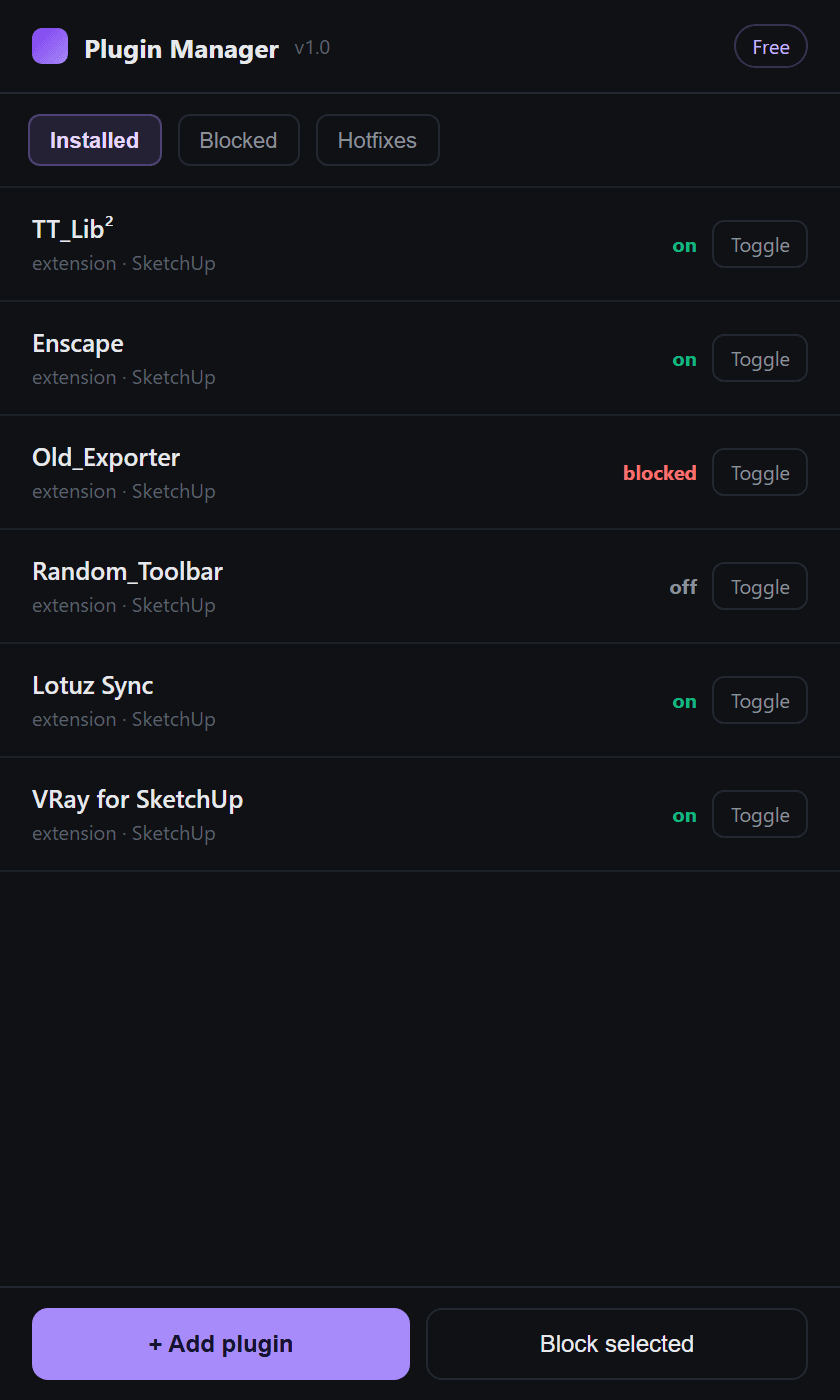 Plugin Manager